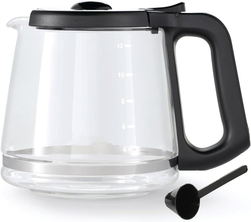 cupsync 12 Cup Coffee Pot replacement Compatible Mr. Coffee replacement pot, Fit RF, LM, PC & SC series,BVMC-RF300, BVMC-MSX23, BVMC-MMX23,BVMC-SC12BL1-2,BVMC-PL12BL1-NP,BVMC-EM100 Series, Free coffee spoon - Image 1